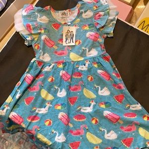 Brand new Unicorn Float dress by Lola and the Boys. Size 6